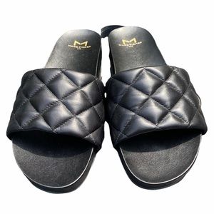 MARC FISHER**Imenal Black Leather Slides**7.5 $100